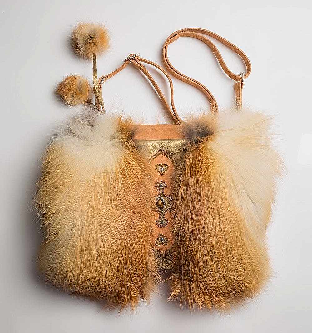 Муфта-сумка из лисы Муфта-сумка из лисы