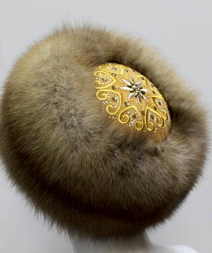 Головной убор «Неркес» из куницы Головной убор «Неркес» из куницы
