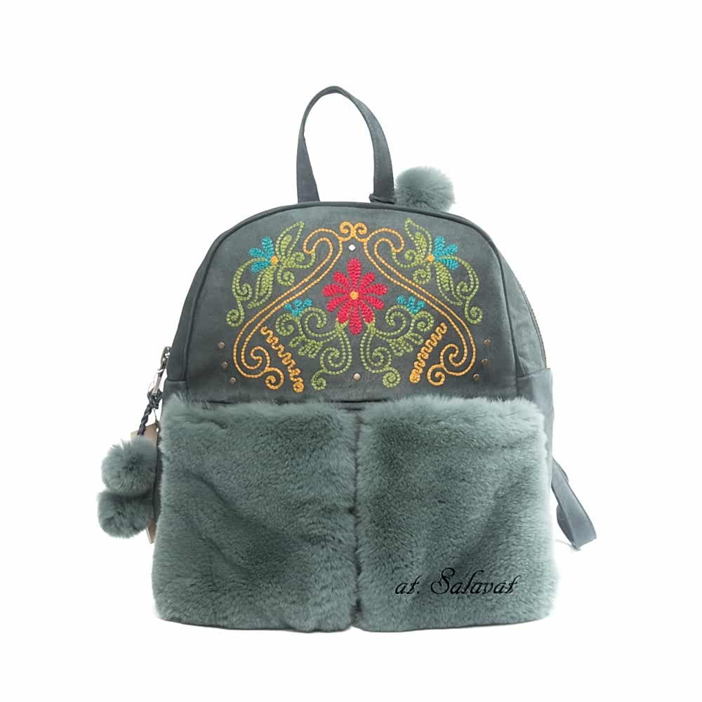 Замшевый рюкзак "Настроение" Замшевый рюкзак "Настроение"