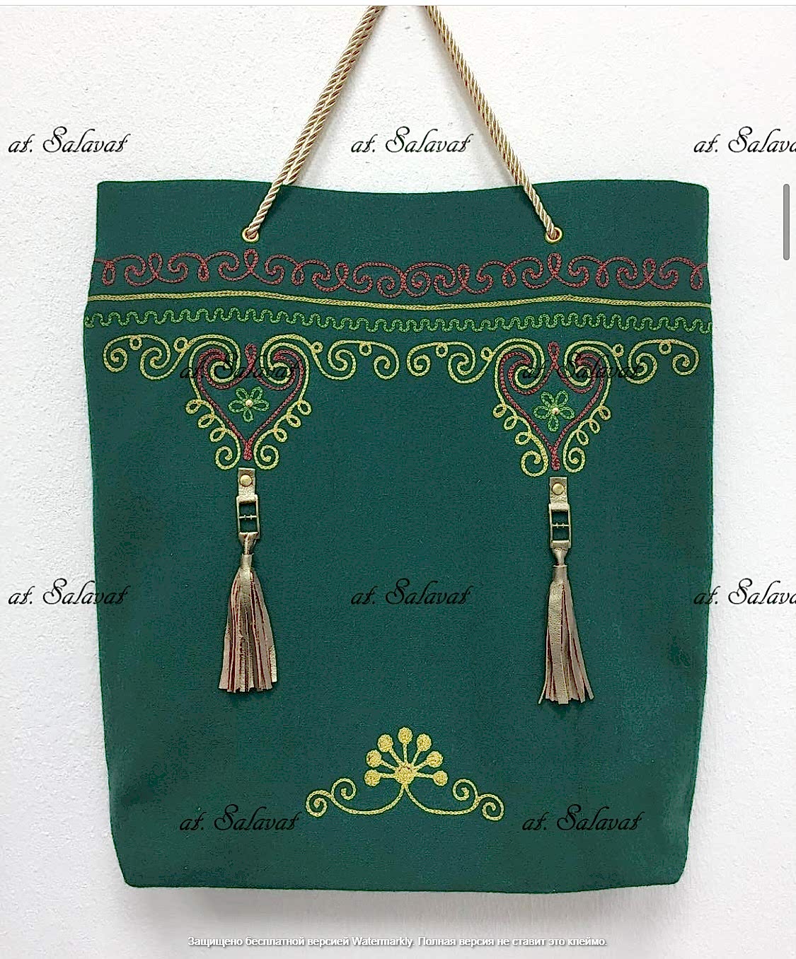 Сувенирный шоппер с орнаментом Сувенирный шоппер с орнаментом