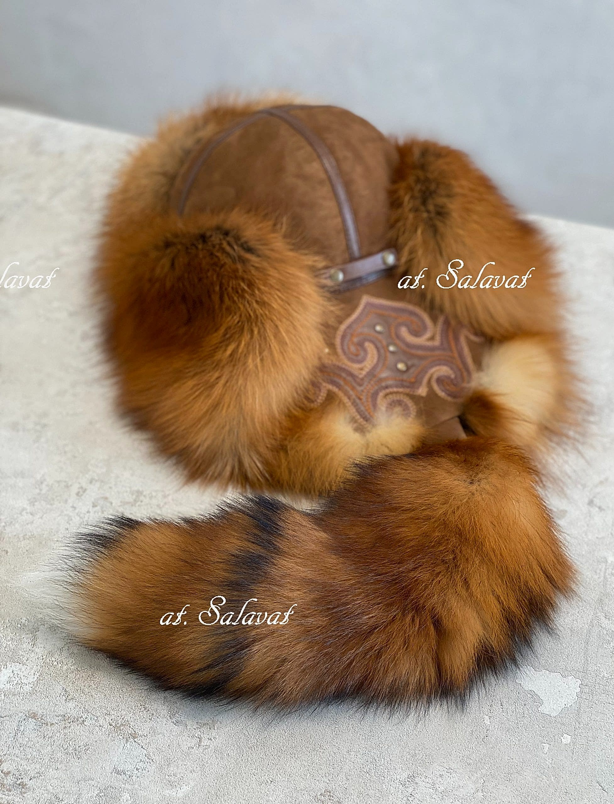 Шапка Малахай "Колаксын" из лисы огневки Шапка Малахай "Колаксын" из лисы огневки