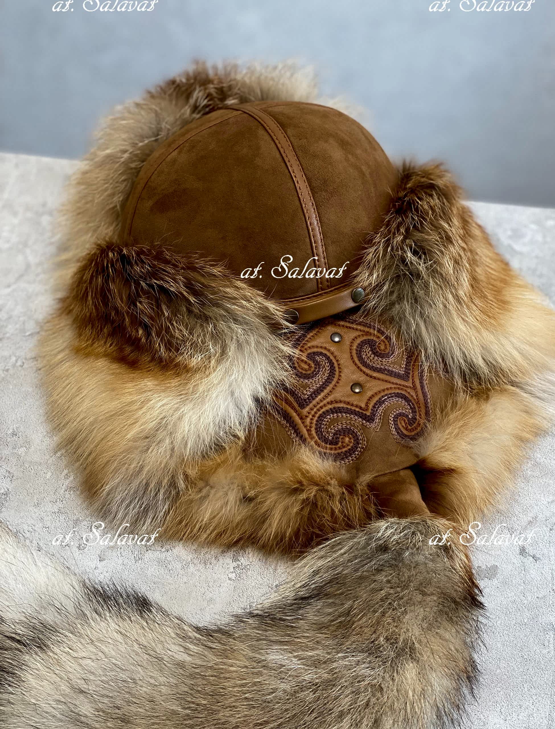 Шапка Малахай "Колаксын" из волка Шапка Малахай "Колаксын" из волка