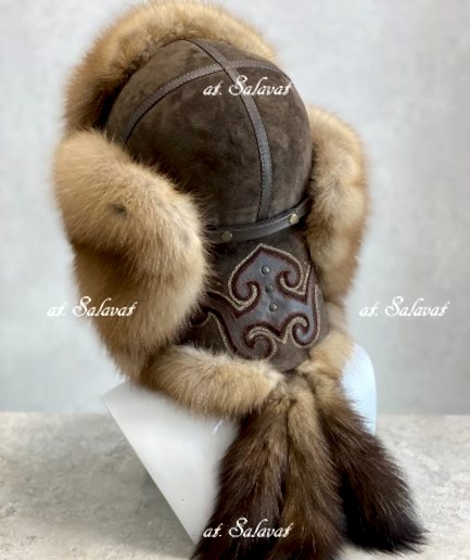 Шапка Малахай "Колаксын" из меха фрост Шапка Малахай "Колаксын" из куницы