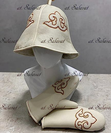 Шапка Салават с хвостом из лисы огневки