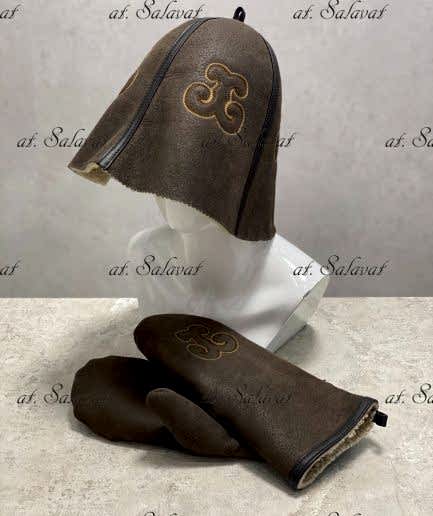 Шапка Салават с хвостом из лисы огневки