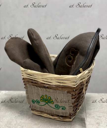 Подарочный набор «Баня» в шоколадном цвете