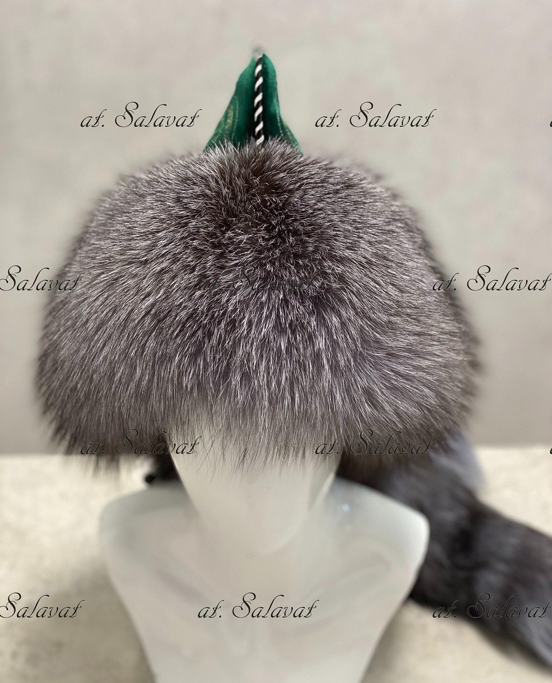 Шапка Салават с хвостом из лисы огневки Шапка Салават с хвостом из лисы огневки