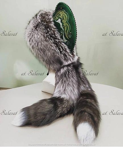 Шапка Бурек "Салаватка" из чернобурой лисы