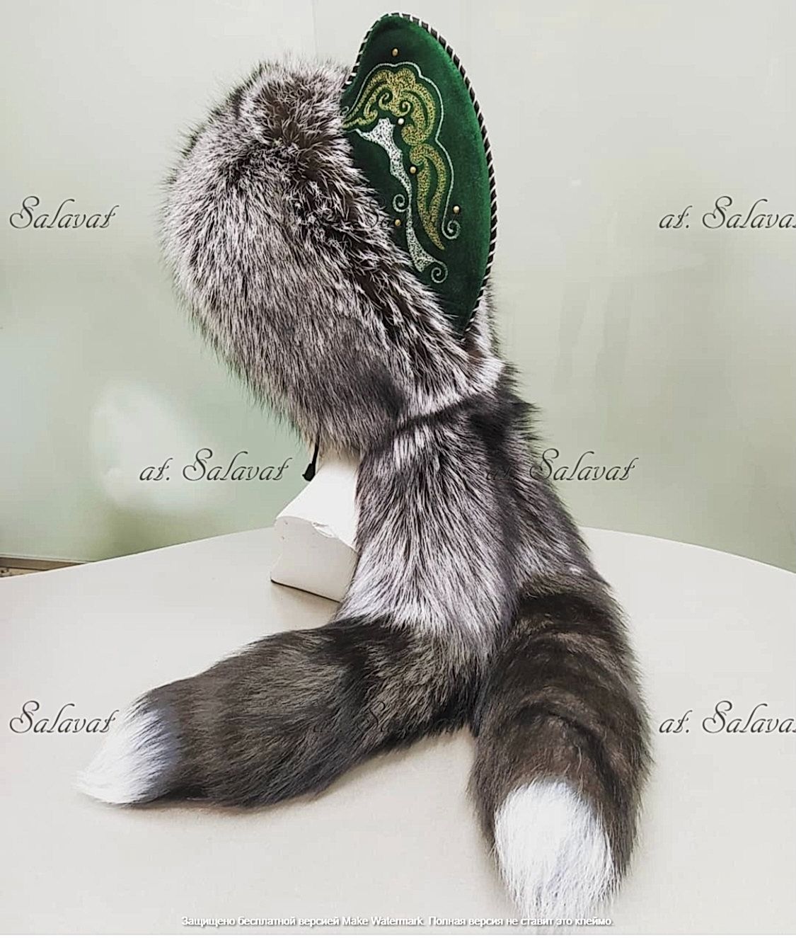 Шапка Бурек "Салаватка" из чернобурой лисы Шапка Бурек "Салаватка" из чернобурой лисы
