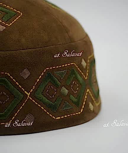 Башкирская тюбетейка из натуральной замши Башкирская тюбетейка из натуральной замши