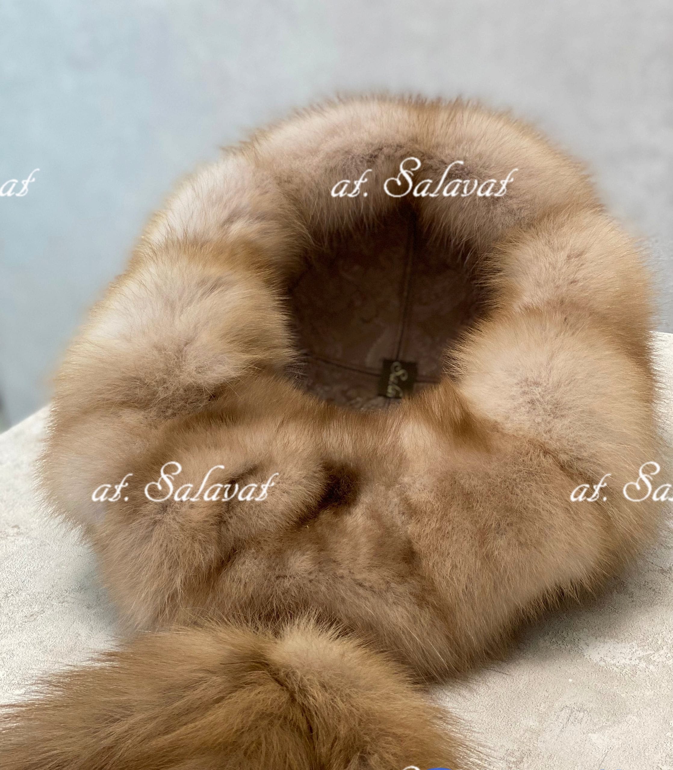 Шапка малахай из куницы с хвостом Шапка малахай из куницы с хвостом