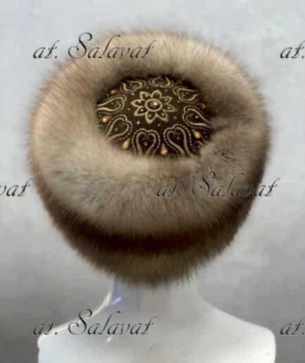 Женская шапка из куницы «Неркес» №1 Женская шапка из куницы «Неркес» №1