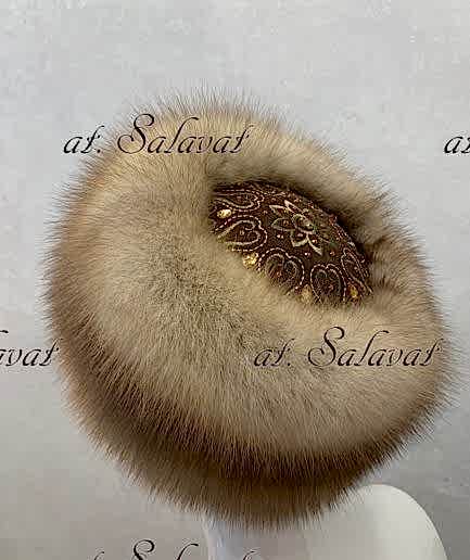 Женская шапка из куницы «Неркес» №1 Женская шапка из куницы «Неркес» №1