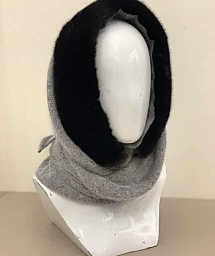 Платок с мехом норки