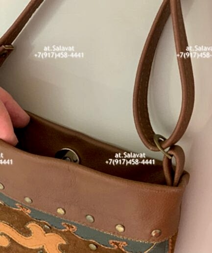 Кисет из натуральной кожи и замши Кисет из натуральной кожи и замши