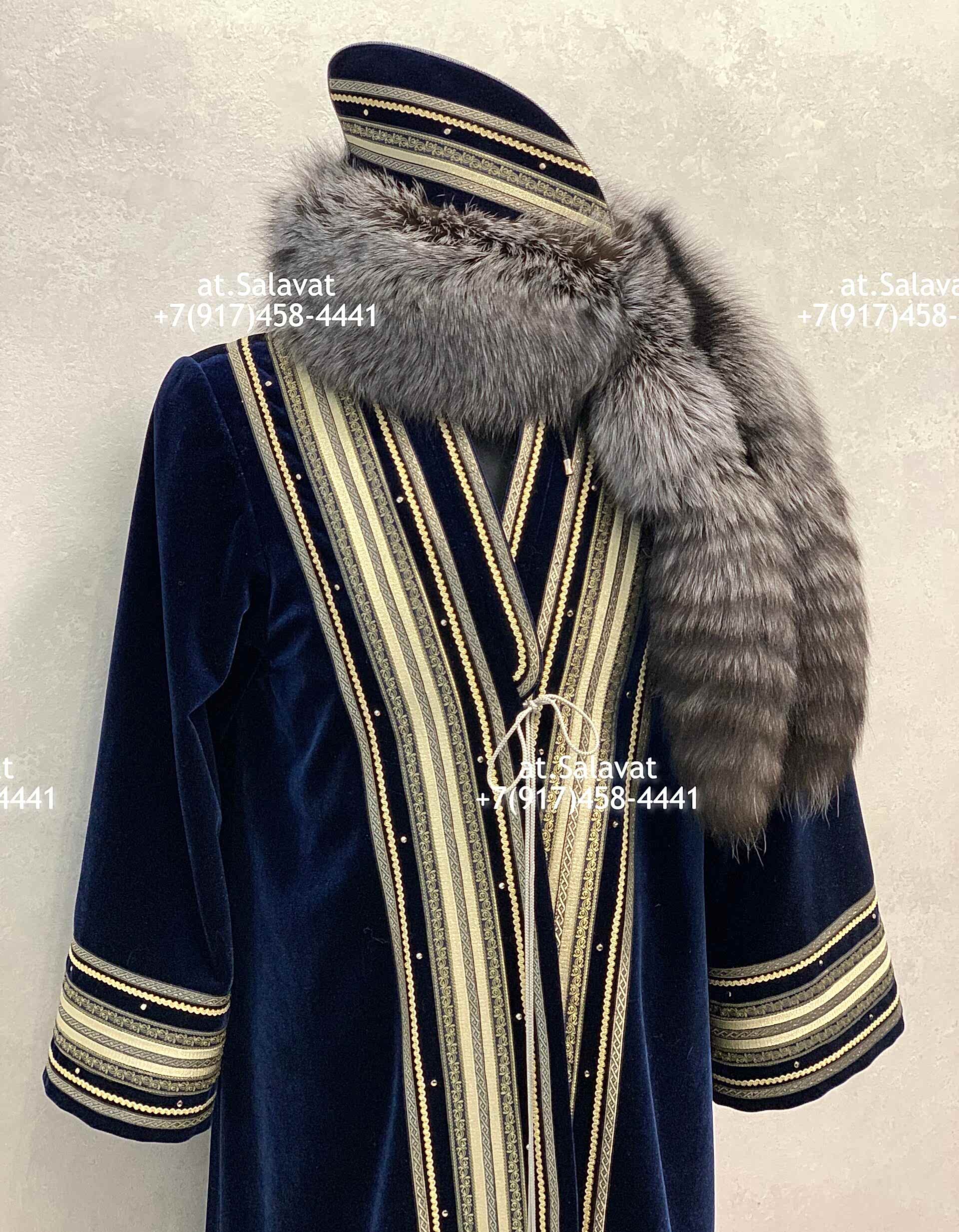 Елян башкирский с орнаментом из красного английского сукна Елян башкирский с орнаментом из красного английского сукна