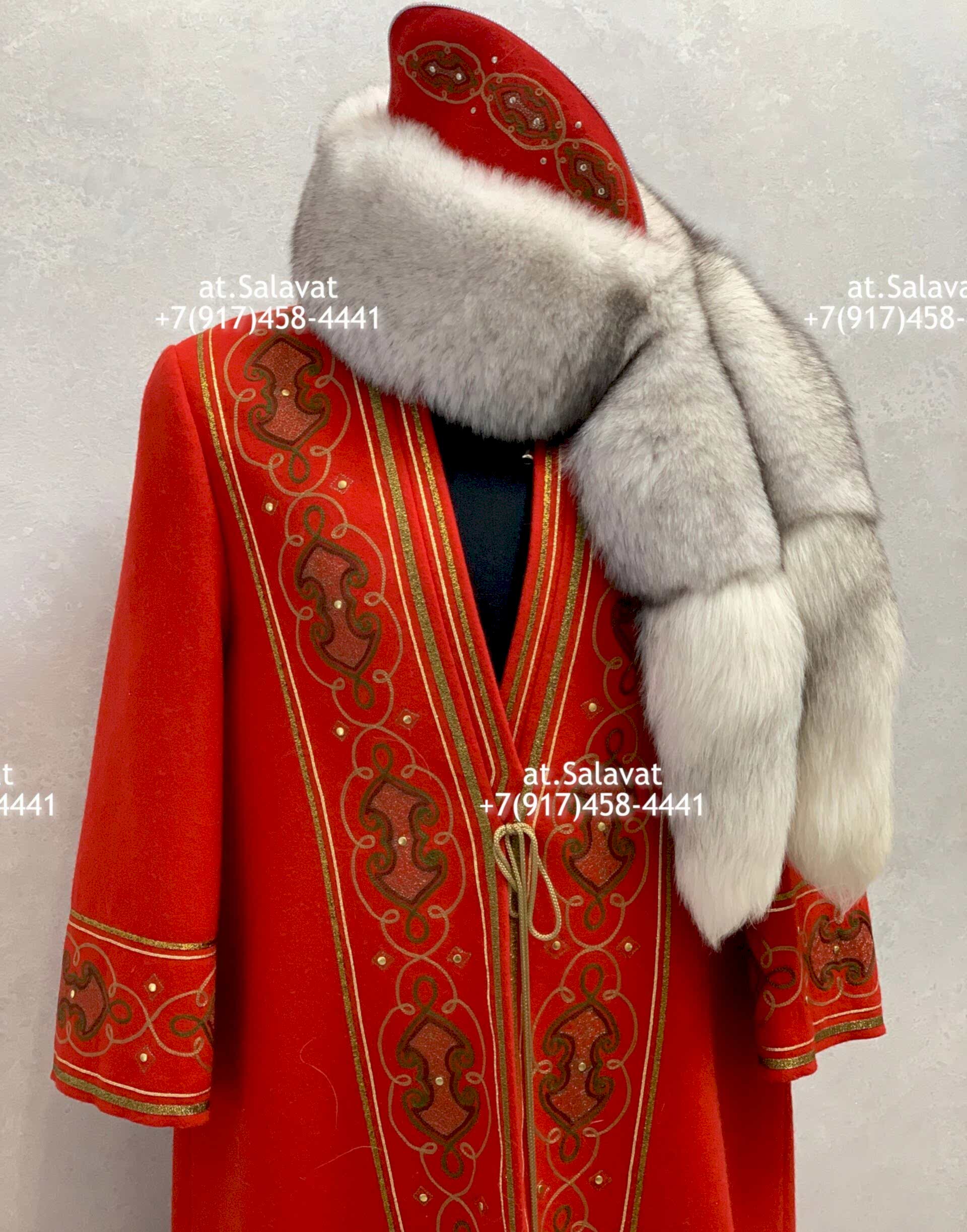 Елян башкирский с орнаментом из красного английского сукна Елян башкирский с орнаментом из красного английского сукна