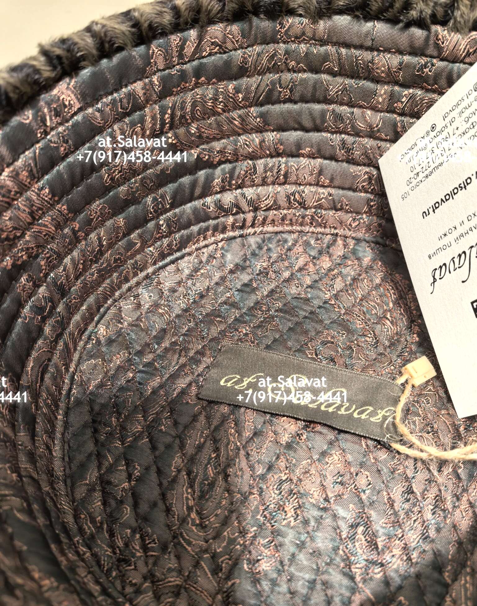 Мусульманская тюбетейка из каракульчи Swakara Мусульманская тюбетейка из каракульчи Swakara