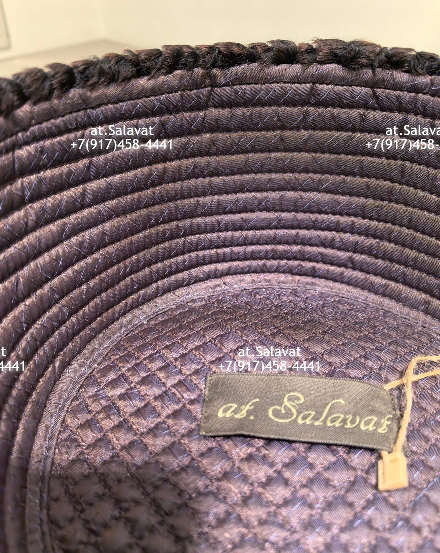 Мусульманская тюбетейка из каракульчи Swakara Мусульманская тюбетейка из каракульчи Swakara