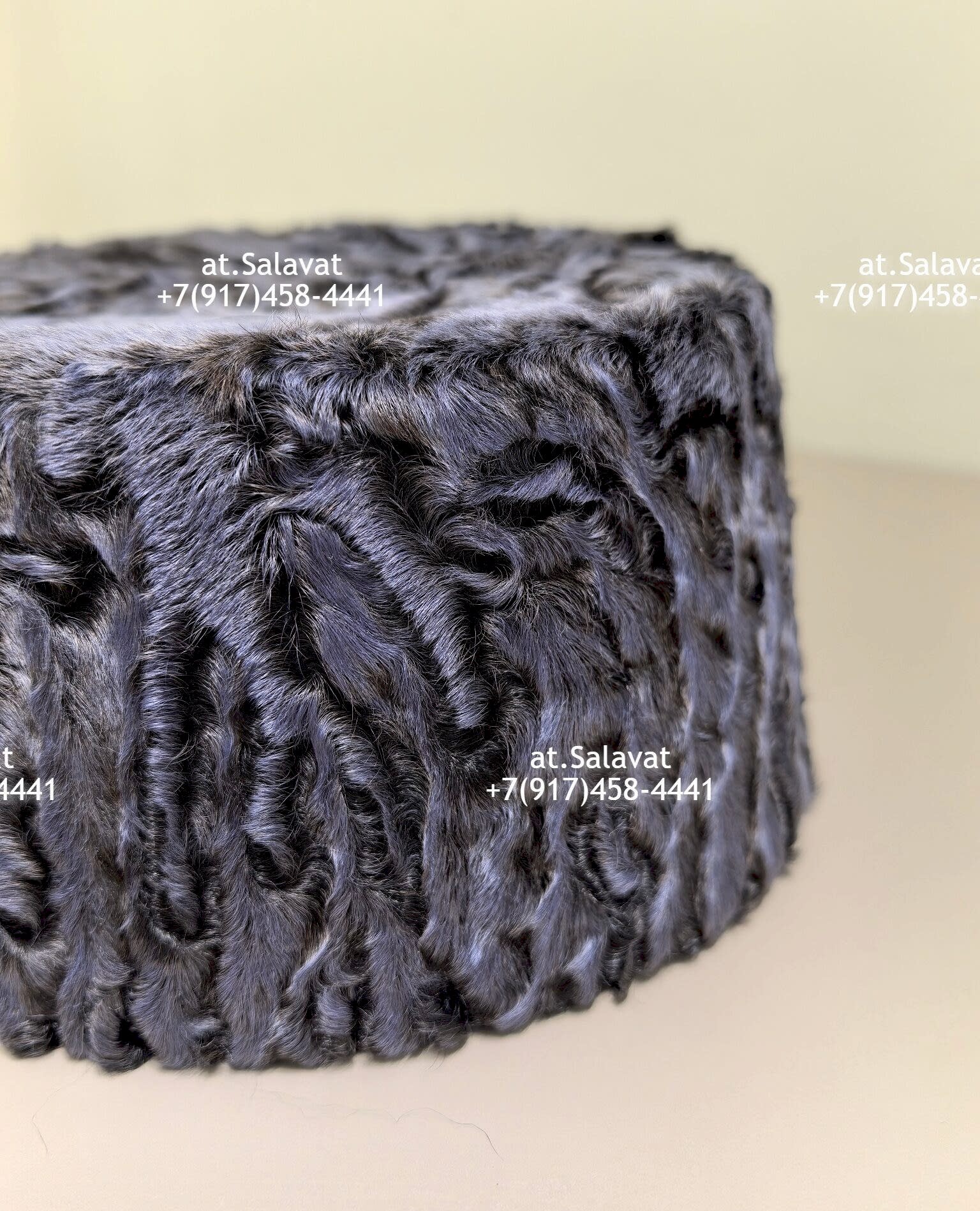 Мусульманская тюбетейка из каракульчи Swakara Мусульманская тюбетейка из каракульчи Swakara