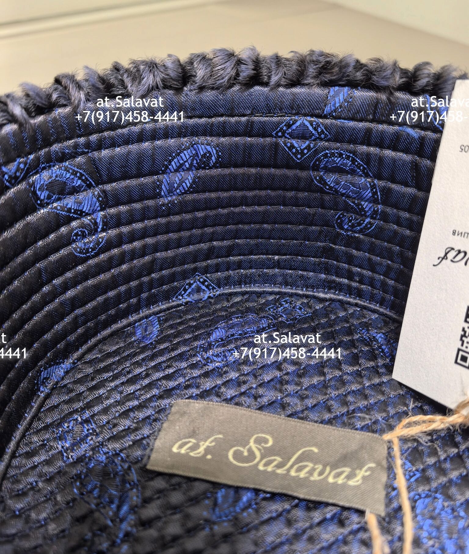 Мусульманская тюбетейка из каракульчи Swakara Мусульманская тюбетейка из каракульчи Swakara