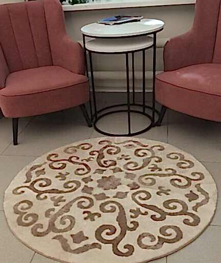 Интерьерный ковер "Цветы Башкирии" из натурального меха мутон D125 Интерьерный ковер "Цветы Башкирии" из натурального меха мутон D125