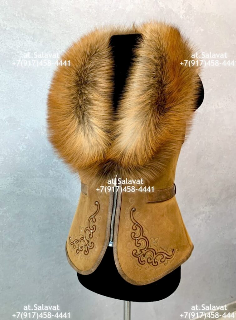 Черный женский жилет из дубленой овчины Черный женский жилет из дубленой овчины